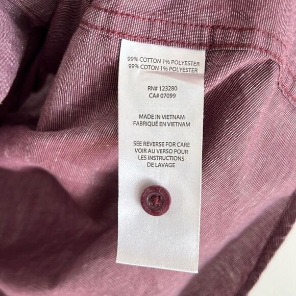 Travis Mathew Golf Button Down Cotton Shirt Size Medium - Picture 9 of 10